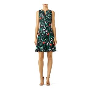 Kate Spade Jardin Tile Jacquard Dress